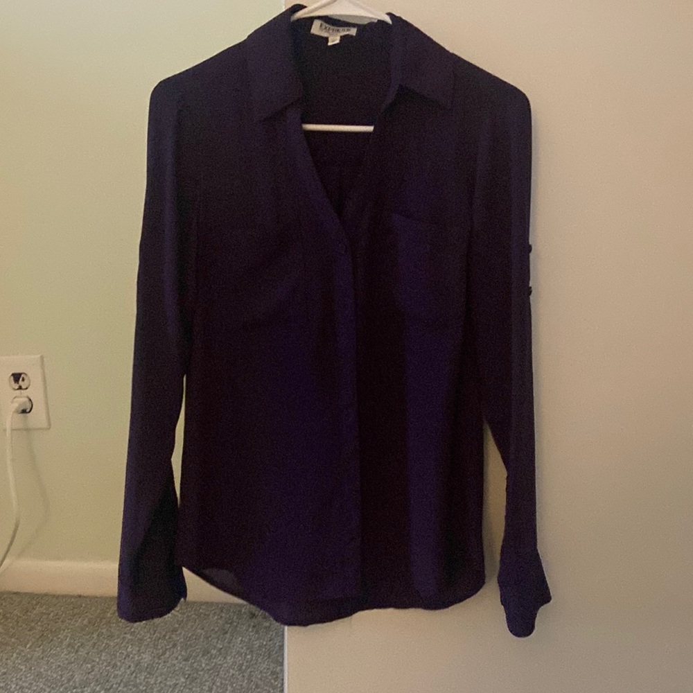 Button-down blouse